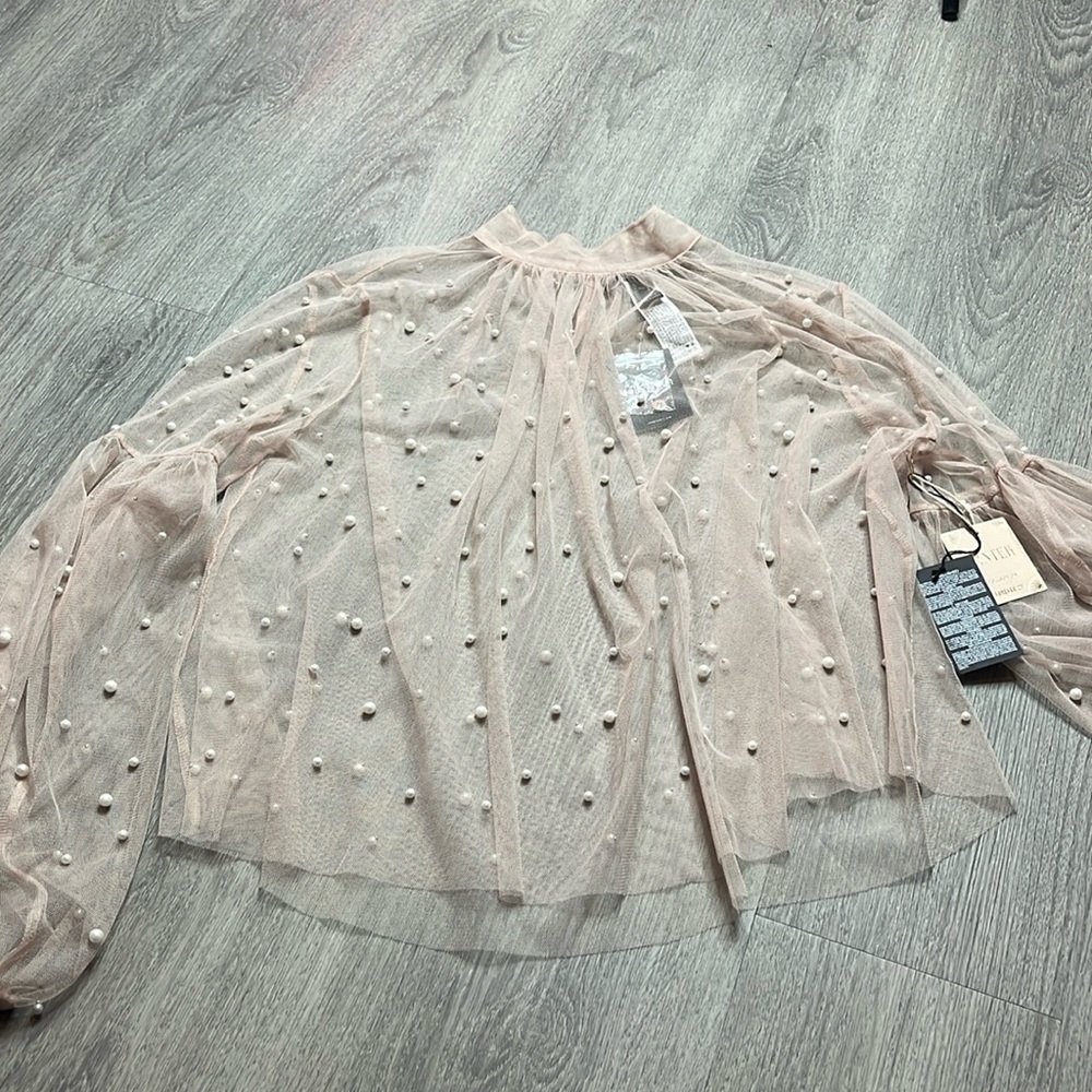 Pearl Mesh Top
